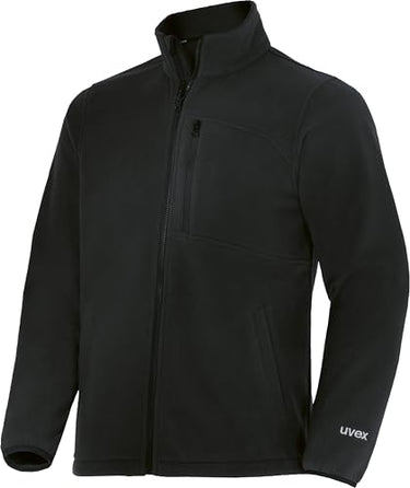Uvex suXXeed Craft Fleecejacke - Herren Arbeitsjacke mit warmen Microfleece - Stehkragen & Reißverschluss - im Sale